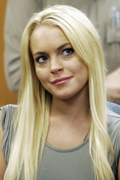 Lindsay Lohan al momento de ser internada en la cárcel de Linwood (California), el 20 de julio de 2010