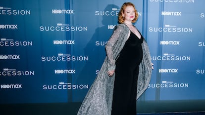 Sarah Snook at the season 4 premiere of "Succession" held at Jazz at Lincoln Center on March 20, 2023 in New York City. (Photo by Nina Westervelt/Variety via Getty Images)