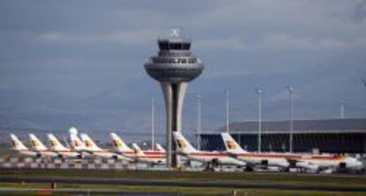 Aviones de Iberia en Barajas