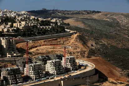 Zona de expansi&oacute;n de la colonia de Ramot en Jerusal&eacute;n Este.