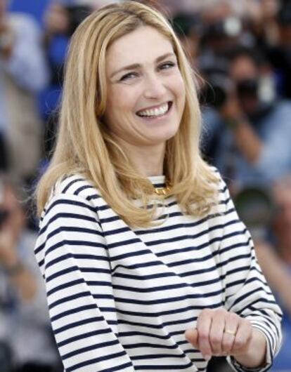 La actriz y productora gala Julie Gayet en Cannes.
