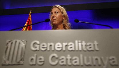 La portavoz del Govern, Neus Munté, este martes.