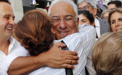 El líder socialista António Costa, en un acto electoral en Lisboa. / ARMANDO FRANCA (AP)