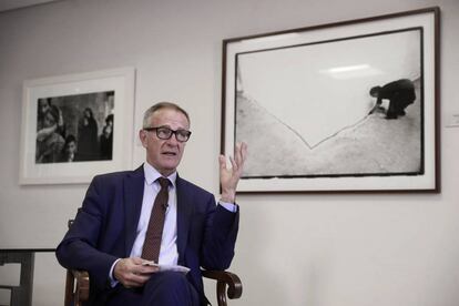 El ministro de Cultura y Deportes, José Guirao, durante la entrevista.