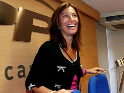 La exalcaldesa de Orihuela M&oacute;nica Lorente en una reuni&oacute;n provincial del PP.