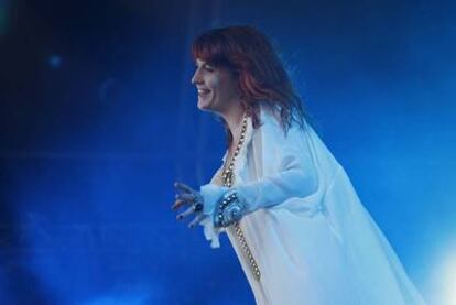 Florence Welch, ayer en Barcelona.