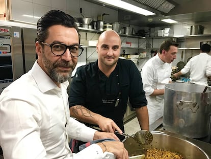 QUIQUE DACOSTA Y JUANFRAN VALIENTE EN LAS COCINAS / CAPEL 