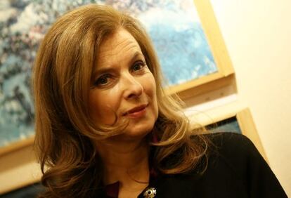Valérie Trierweiler, primera dama de Francia.