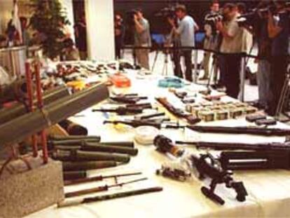 Armamento confiscado por la Ertzaintza al 'comando Buruntza' de ETA.