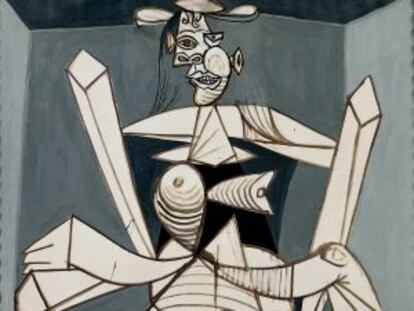 'Mujer sentada en un sillón (Dora)' (1938), part of the show 'Picasso Black and White.'