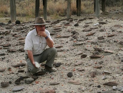 Rick Pots, en los yacimientos de Olorgesailie