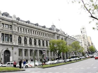 Vista de la fachada del Banco de España. EFE/Archivo