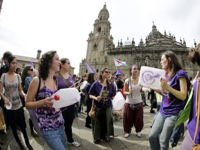 Portesta en Santiago