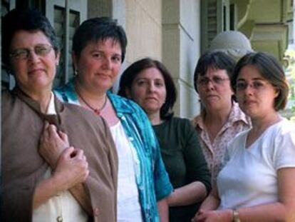Miembros de la asociación Adquira, que agrupa a personas afectadas por fumigaciones y productos químicos.