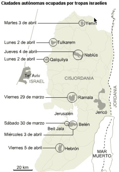 La ofensiva militar israelí.