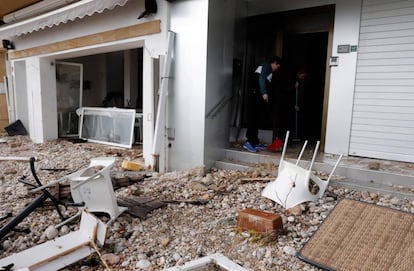 Damage caused by the storm in Jávea.