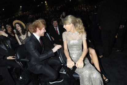 El cantante y Taylor Swift en la gala de los Grammy de 2014.