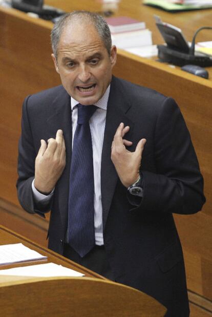 Francisco Camps, durante su intervención.