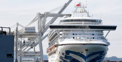 El crucero 'Grand Princess', en Oakland (California, EE UU).