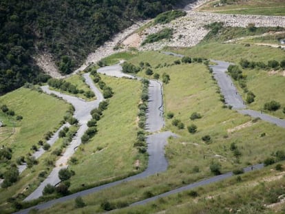 Zona restaurada de l'abocador de Vall d'en Joan (Garraf).