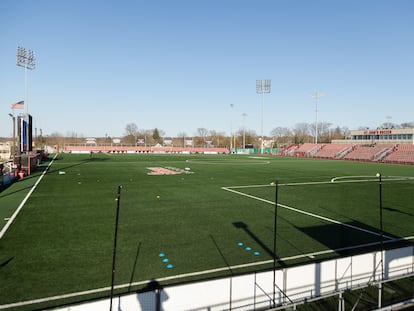 Actual sede de los NYCFC, el Belson Stadium de la Universidad St. John's, en Queens.