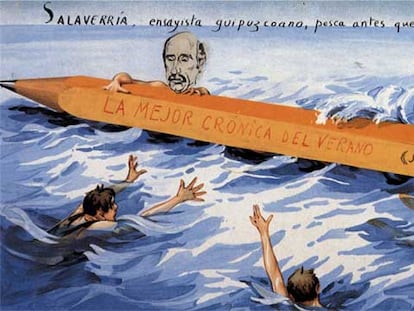 'Salaverría, ensayista guipuzcoano', dibujo de Ernesto Giménez Caballero (1899-1988).