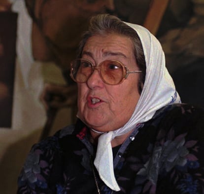 Hene de Bonafini, presidenta de la Asociación de Madres de la Plaza de Mayo