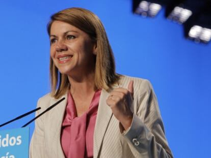 Mar&iacute;a Dolores de Cospedal este viernes en congreso del PP en Granada.