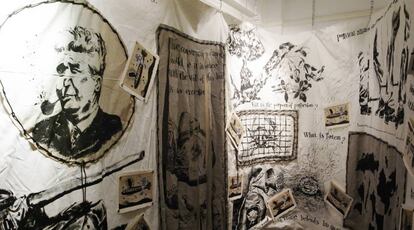 'La aeronave de Ceaucescu' ( 2009), instalación obra de Sun Xun.