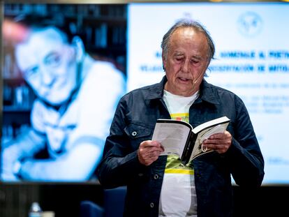 Joan Manuel Serrat, en el tributo a Mario Benedetti.