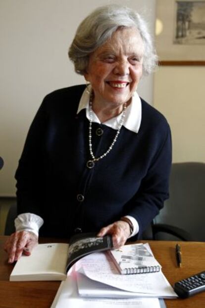 Elena Poniatowska, este jueves, en la Complutense.