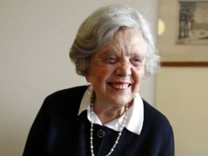 Elena Poniatowska, este jueves, en la Complutense.