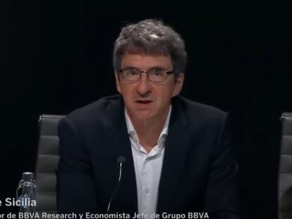El director del BBVA Research, Jorge Sicilia.