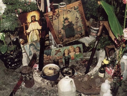 Un altar de vudú en una imagen de archivo. 