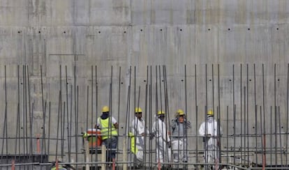 Obras del Canal de Panamá.
