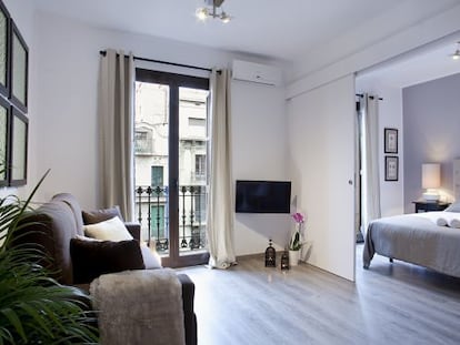 Imagen de un apartamento tur&iacute;stico del Eixample, en Barcelona.