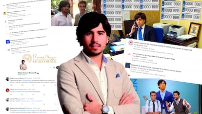 Collage con capturas de pantalla e imágenes de redes sociales
