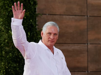 El presidente Miguel Díaz-Canel en Santo Domingo (República Dominicana), el pasado 25 de marzo, durante la Cumbre Iberoamericana.