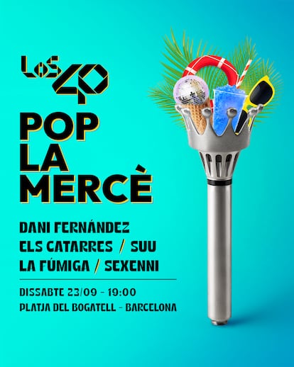 Cartel de Los40 pop La Mercè