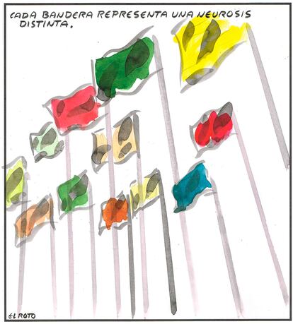 “Each flag represents a different neurosis.”