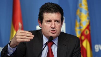 El vicepresidente José Ciscar, tras el pleno del Consell.
