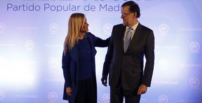 Cristina Cifuentes y Mariano Rajoy, el 14 de diciembre.