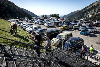 Excursionistes a Vallter 2000.