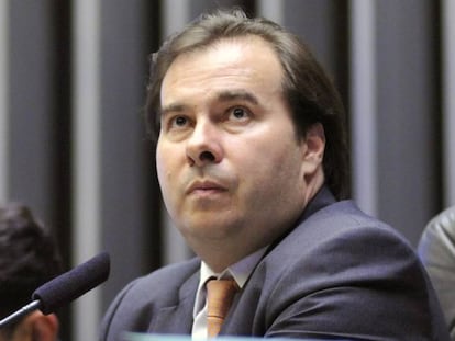 Rodrigo Maia, em sessão desta terça-feira.