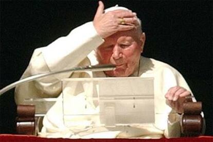 El Papa, durante el rezo del Angelus.