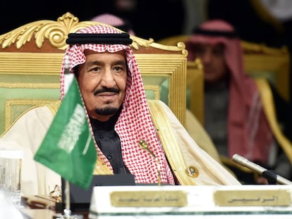 Foto de archivo del rey Salmán de Arabia Saudí.