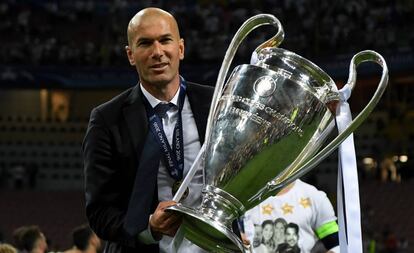 Zidane, con la Champions.