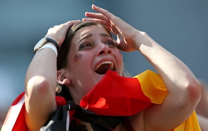 Reacción de una fan de Alemania.