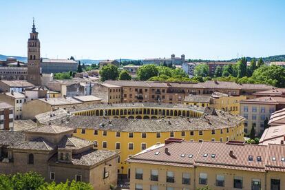 Una plaza de toros octogonal del siglo XVIII es uno de los emblemas de Tarazona,en Zaragoza, además de su catedral.