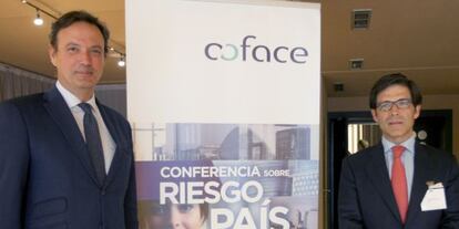 Los responsables de Coface este jueves en Bilbao. 